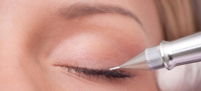 Перманентный макияж глаз — этапы процедуры