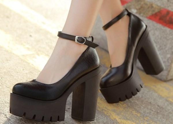 Туфли на платформе и толстый каблук — модный тренд осени этого года